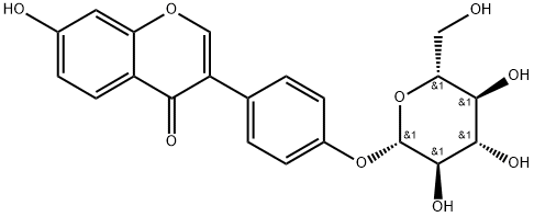 Daidzein-4′-glucoside Struktur