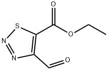 1,2,3-Thiadiazole-5-carboxylic acid, 4-formyl-, ethyl ester Struktur