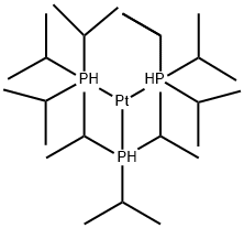 Tris(triisopropylphosphine)platinum Struktur