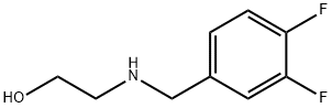 Ethanol, 2-[[(3,4-difluorophenyl)methyl]amino]- Struktur