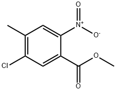 Benzoic acid, 5-chloro-4-methyl-2-nitro-, methyl ester Struktur