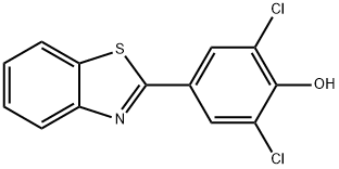 Phenol, 4-(2-benzothiazolyl)-2,6-dichloro- Struktur