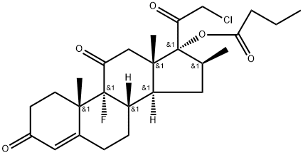 Clobetasone Butyrate EP Impurity E Struktur