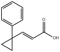 2-Propenoic acid, 3-(1-phenylcyclopropyl)-, (E)- (9CI) Struktur