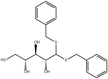 D-Ribose, bis(phenylmethyl) dithioacetal (9CI) Struktur