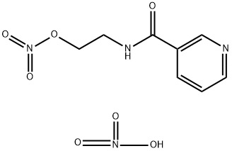 3-Pyridinecarboxamide, N-[2-(nitrooxy)ethyl]-, nitrate (1:1) Struktur