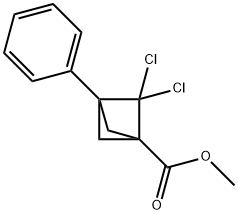 Bicyclo[1.1.1]pentane-1-carboxylic acid, 2,2-dichloro-3-phenyl-, methyl ester Struktur