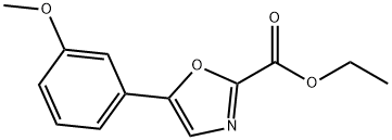 2-Oxazolecarboxylic acid, 5-(3-methoxyphenyl)-, ethyl ester Struktur