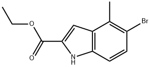 ethyl 5-bromo-4-methyl-1H-indole-2-carboxylate Struktur