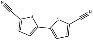 [2,2'-Bithiophene]-5,5'-dicarbonitrile Struktur