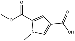 1H-Pyrrole-2,4-dicarboxylic acid, 1-methyl-, 2-methyl ester Struktur