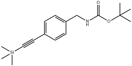 Carbamic acid, N-[[4-[2-(trimethylsilyl)ethynyl]phenyl]methyl]-, 1,1-dimethylethyl ester