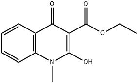 3-Quinolinecarboxylic acid, 1,4-dihydro-2-hydroxy-1-methyl-4-oxo-, ethyl ester Struktur