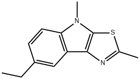 4H-Thiazolo[5,4-b]indole,7-ethyl-2,4-dimethyl-(9CI) Struktur