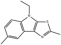 4H-Thiazolo[5,4-b]indole,4-ethyl-2,7-dimethyl-(9CI) Struktur