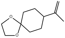 1,4-Dioxaspiro[4.5]decane, 8-(1-methylethenyl)- Struktur