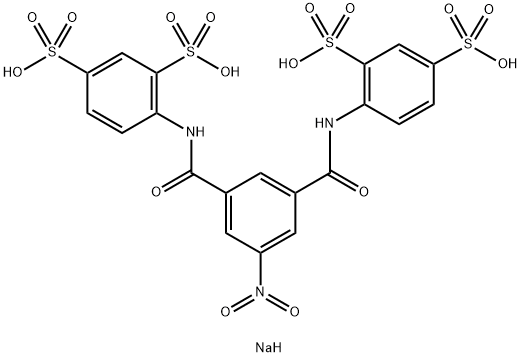 4,4''-[(5-Nitro-1,3-phenylene)bis(carbonylimino)]bis-1,3-Benzenedisulfonic Acid Tetrasodium Salt Struktur