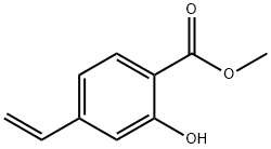 Benzoic acid, 4-ethenyl-2-hydroxy-, methyl ester Struktur