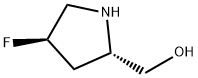 2-Pyrrolidinemethanol, 4-fluoro-, (2S,4R)- Struktur