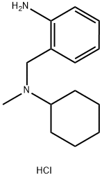 Benzenemethanamine,N-cyclohexyl-N-methyl-2-amino-,hydrochloride(1:1) Struktur