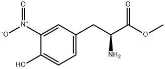 4-(2-azaniumyl-3-methoxy-3-oxopropyl)-2-nitrophenolate Struktur