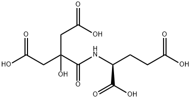 L-Glutamic acid, N-[3-carboxy-2-(carboxymethyl)-2-hydroxy-1-oxopropyl]- Struktur