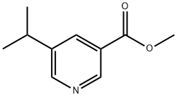 3-Pyridinecarboxylic acid, 5-(1-methylethyl)-, methyl ester Struktur