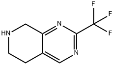 2-(Trifluoromethyl)-5,6,7,8-tetrahydropyrido[3,4-d]pyrimidine Struktur