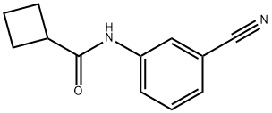 Cyclobutanecarboxamide, N-(3-cyanophenyl)- Struktur