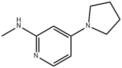 2-Pyridinamine, N-methyl-4-(1-pyrrolidinyl)- Struktur