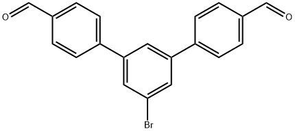 5'-溴-[1,1':3',1'-三聯(lián)苯]-4,4''-二甲醛 結(jié)構(gòu)式