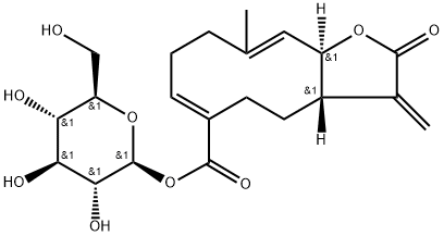 β-D-Glucopyranosyl taraxinic ester Struktur