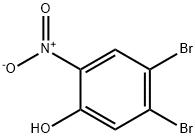 Phenol, 4,5-dibromo-2-nitro- Struktur