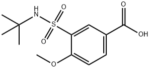 Benzoic acid, 3-[[(1,1-dimethylethyl)amino]sulfonyl]-4-methoxy- Struktur