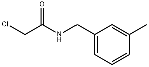 2-chloro-N-[(3-methylphenyl)methyl]acetamide Struktur