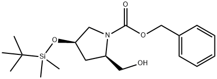 (2R,4R)-benzyl 4-((tert-butyldimethylsilyl)oxy)-2-(hydroxymethyl)pyrrolidine-1-carboxylate