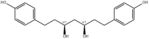 3,5-Heptanediol, 1,7-bis(4-hydroxyphenyl)-, (3R,5S)-rel- Struktur