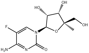 5-Fluoro-4'-C-methylcytidine Struktur