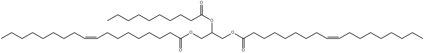 1,3-Dioleoyl-2-Decanoyl Glycerol Struktur