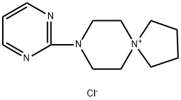 8-(pyrimidin-2-yl)-5,8-diazaspiro[4.5]decan-5-ium chloride Struktur