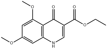 5,7-二甲氧基-4-氧代-1,4-二氫喹啉-3-羧酸乙酯 結構式