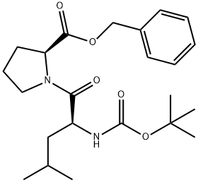 L-Proline, N-[(1,1-dimethylethoxy)carbonyl]-L-leucyl-, phenylmethyl ester