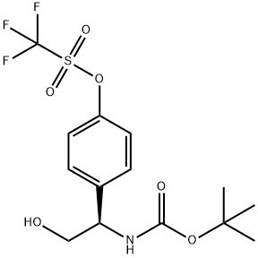 trifluoromethanesulfonic acid 4-((R)-1-tert-butoxycarbonylamino-2-hydroxyethyl)phenyl ester