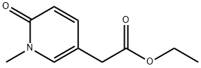 3-Pyridineacetic acid, 1,6-dihydro-1-methyl-6-oxo-, ethyl ester Struktur