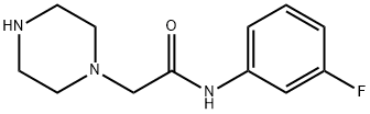 1-Piperazineacetamide, N-(3-fluorophenyl)- Struktur