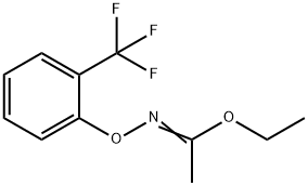 ethyl N-[2-(trifluoromethyl)phenoxy]ethanecarboximidate Struktur