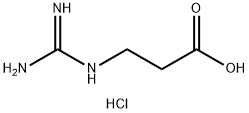 3-Guanidinopropanoic acid hydrochloride Struktur