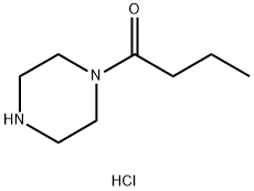 1-Butanone, 1-(1-piperazinyl)-, hydrochloride (1:1) Struktur