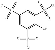 1,3,5-Benzenetrisulfonyl trichloride, 2-hydroxy- Struktur