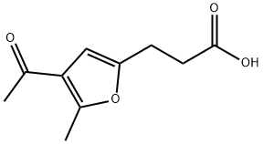 3-(4-acetyl-5-methylfuran-2-yl)propanoic Acid Struktur